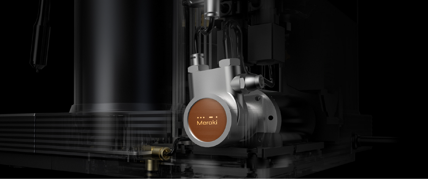 Professional espresso machine with rotaty pump