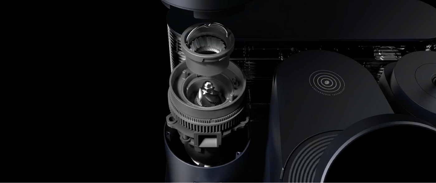 Best home espresso machine Meraki with 38mm conical burrs for barista-grade extraction